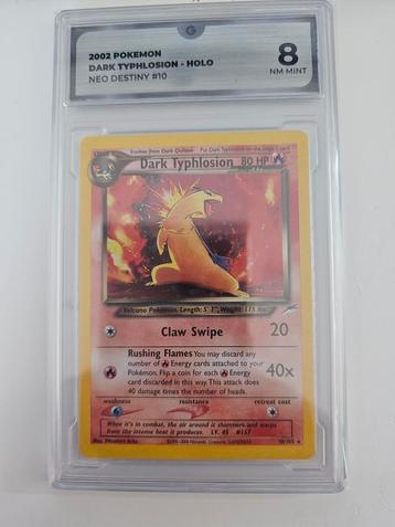 Dark Typhlosion Neo Destiny Holo - Global Grade 8 beschikbaar voor biedingen