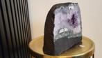Leuke amethist geode Brazilië met mosagaat, Verzamelen, Mineralen en Fossielen, Ophalen of Verzenden, Mineraal