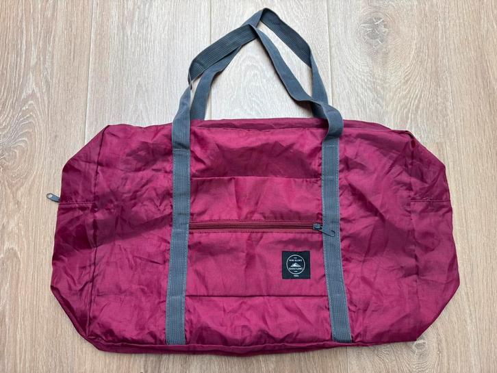 Opvouwbare reistas/weekendtas/kledingtas 20L bordeauxrood, Sieraden, Tassen en Uiterlijk, Tassen | Reistassen en Weekendtassen