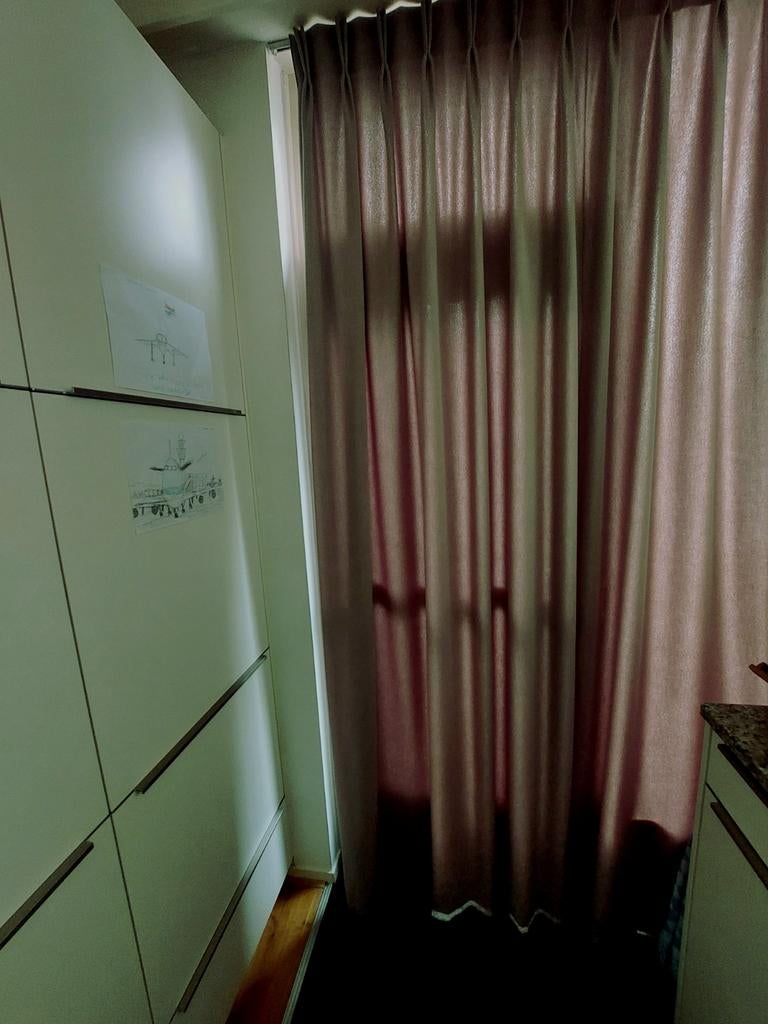 Gordijnen, kleur zandsteen, zware kwaliteit, Ophalen, 100 tot 150 cm, 200 cm of meer, Zo goed als nieuw