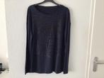 Donkerblauwe longsleeve met print maat L, Blauw, Maat 42/44 (L), Ophalen of Verzenden, Lange mouw
