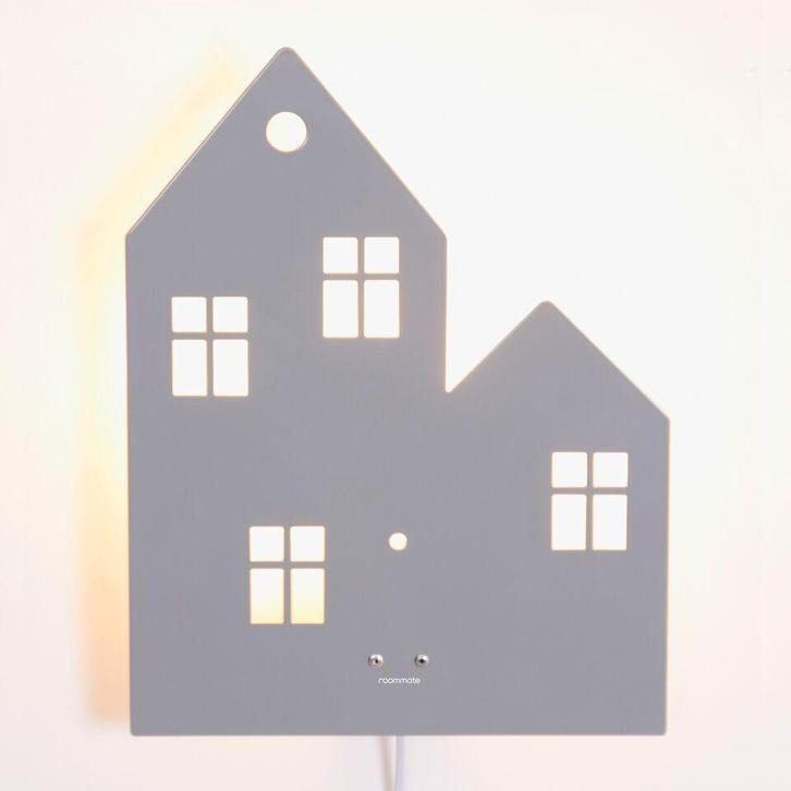 Wandlamp Kinderlamp Lamp Huis Grijs Roommate, Kinderen en Baby's, Kinderkamer | Inrichting en Decoratie, Nieuw, Lamp, Ophalen of Verzenden