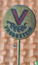 Speldje - Vredestein [rood/ zwart /goud], Verzamelen, Speldjes, Pins en Buttons, Ophalen of Verzenden, Zo goed als nieuw, Merk