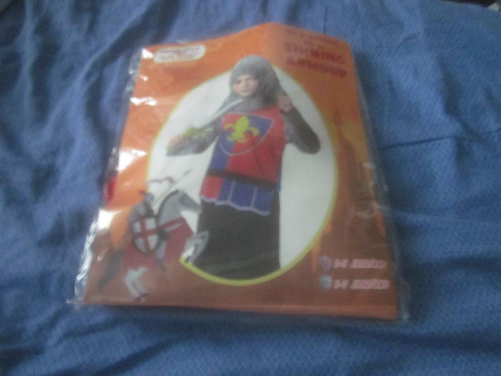 Riddershirt, kapje en zwaard ridder spelen 3/5 jaar, Ophalen of Verzenden, Zo goed als nieuw, Jongen