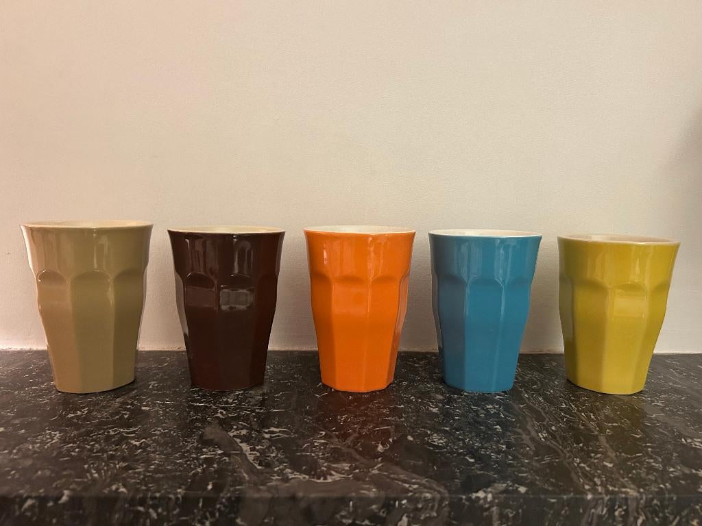 Kleurige Mokken, Huis en Inrichting, Keramiek, Ophalen of Verzenden, Zo goed als nieuw, Overige stijlen