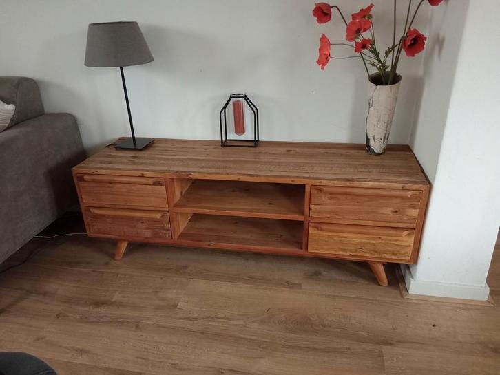 Mooi tv meubel of dressoir, hout, Scandinavisch design., Huis en Inrichting, Kasten | Dressoirs, Zo goed als nieuw, 100 tot 150 cm