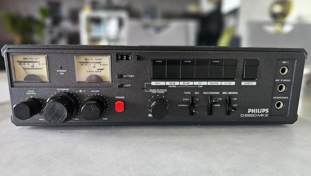 Philips D6920 MK2  vintage portable cassette recorder speler, Ophalen