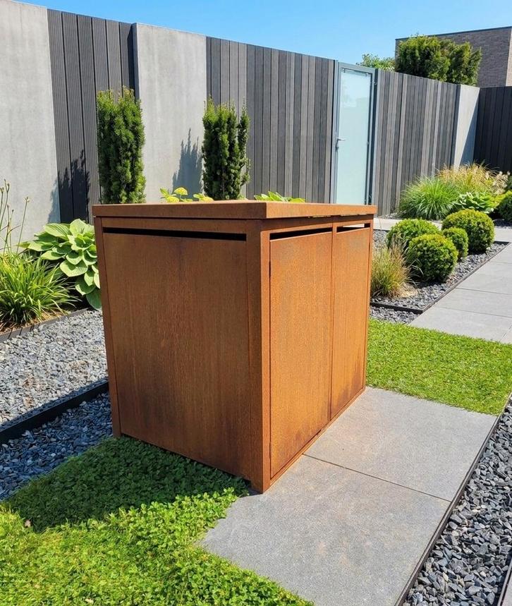 Kliko container ombouw 2 kliko's Demomodel, Tuin en Terras, Bergingen en Tuinkasten, Nieuw, Containerberging, Hout, Ophalen