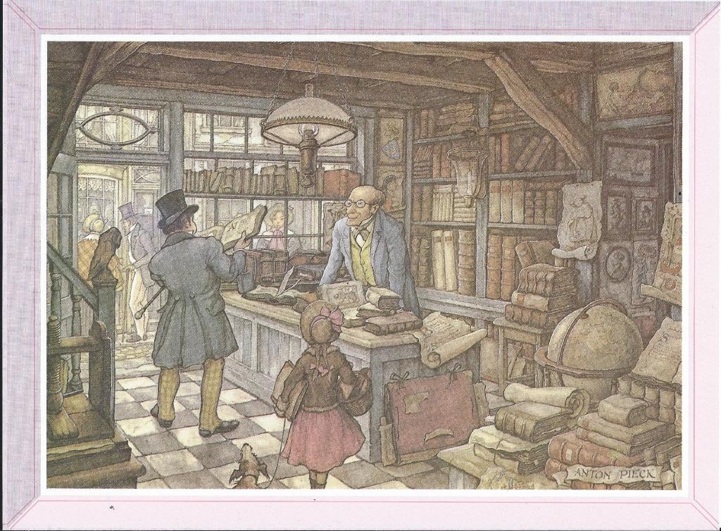 Anton Pieck prent met een Paardentram., Ophalen of Verzenden, Zo goed als nieuw, Voor 1940, Prent
