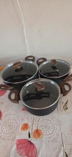 Pannenset, Ophalen of Verzenden, Zo goed als nieuw, Rvs, Pannenset
