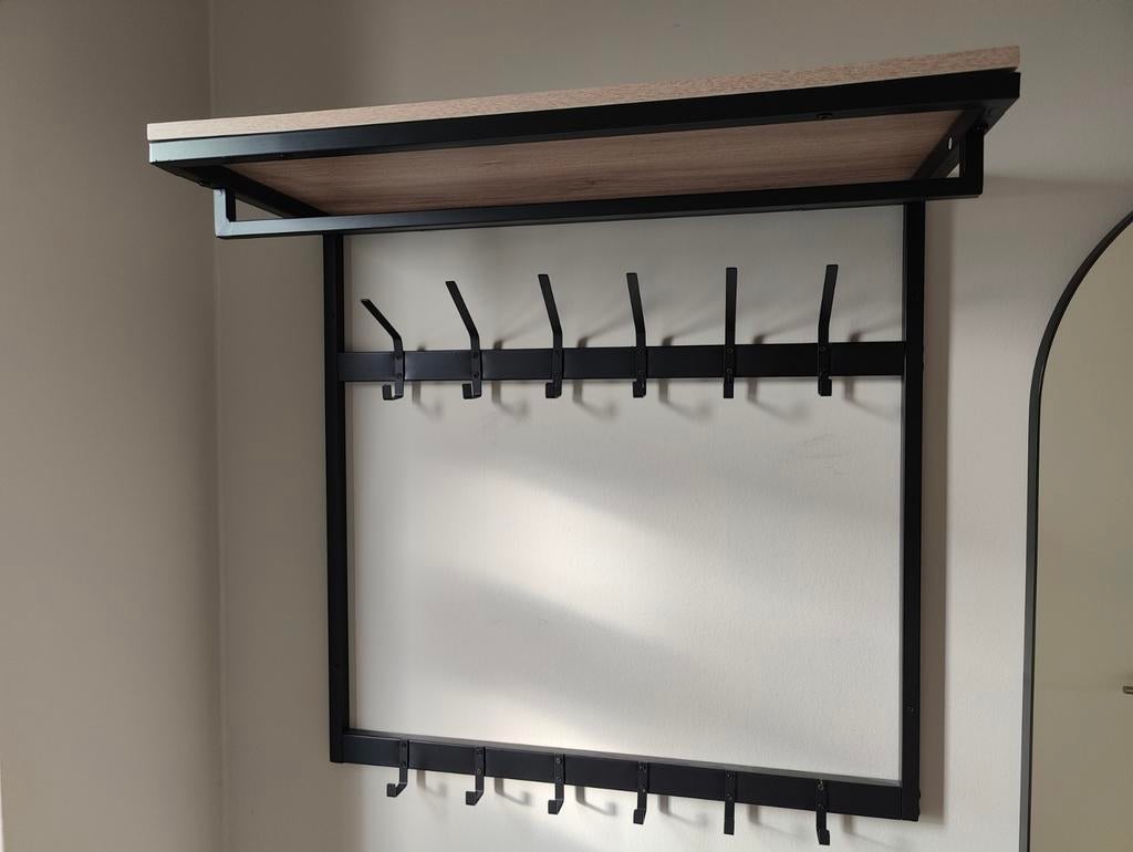 Gamma Neal kapstok met plankje, Gebruikt, Minder dan 100 cm, Metaal, Ophalen