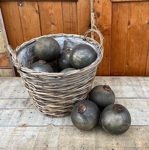 Kerstbal Ø 13 cm heksenbal 'Soda' lijn dik glas PRIJS STUK, Diversen, Kerst, Ophalen of Verzenden, Zo goed als nieuw