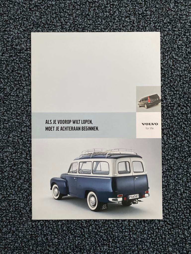 Volvo- Als je voorop wilt lopen moet je achteraan beginnen, Ophalen of Verzenden, Zo goed als nieuw, Volvo