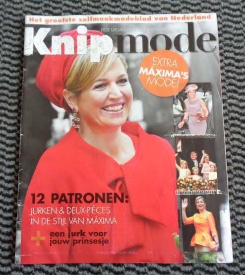 Knipmode Maxima special bijlage bij Knipmode mei 2014, Hobby en Vrije tijd, Kledingpatronen, Zo goed als nieuw, Vrouw, Knipmode