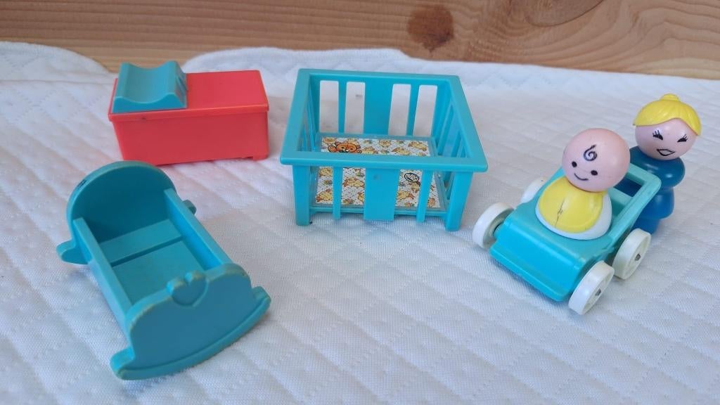Fisher price original little people - vintage - babykamer, Kinderen en Baby's, Ophalen of Verzenden, Gebruikt, Speelset