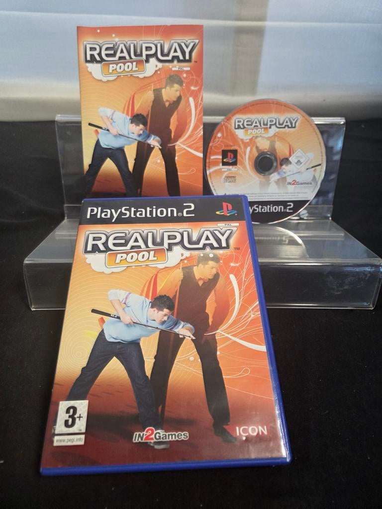 Realplay Pool PlayStation 2 (PS2) - Biljart Game, Gebruikt, IN2Games, 1 speler, Onbekend