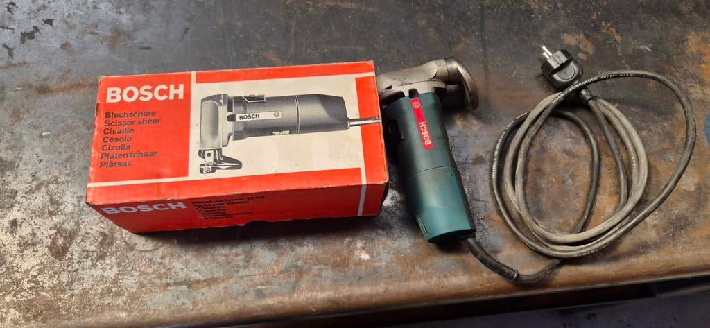 Bosch Blechschere 1500, plaatschaar, Ophalen of Verzenden, Zo goed als nieuw