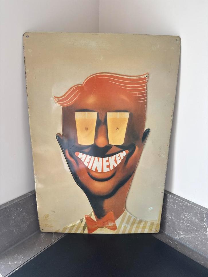 Heineken reclamebord, Antiek en Kunst, Antiek | Overige Antiek, Ophalen of Verzenden