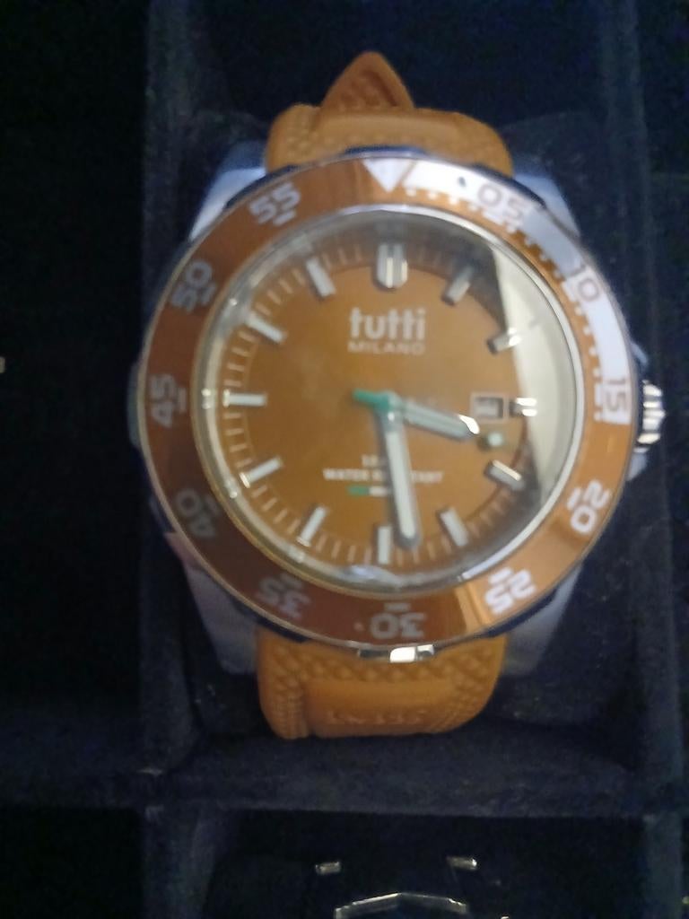 Tutti Milano Horloge - Stijlvol en Waterbestendig, Overige merken, Leer, Staal, Polshorloge