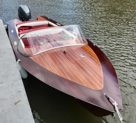 Boot Poncelet 1964, Watersport en Boten, Ophalen, Zo goed als nieuw, Minder dan 70 pk, Hout