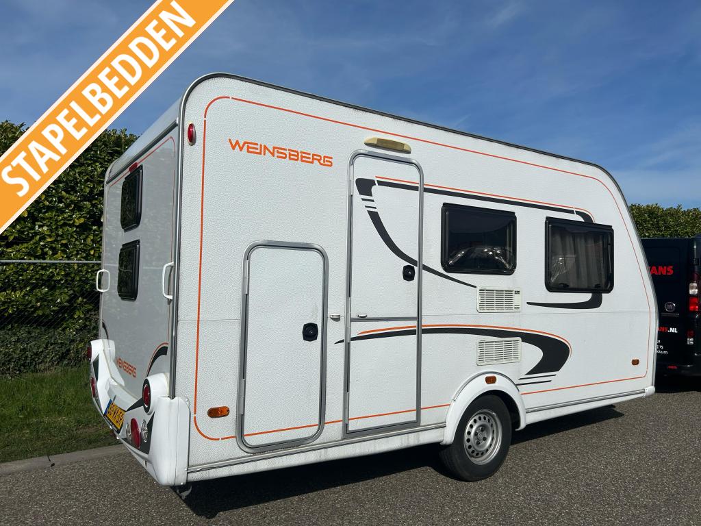 Weinsberg/Knaus 400 LK 2013 ZONNEPANEEL, STAPELBEDDEN, Caravans en Kamperen, Standaardzit, Schokbreker, Bedrijf, 750 - 1000 kg