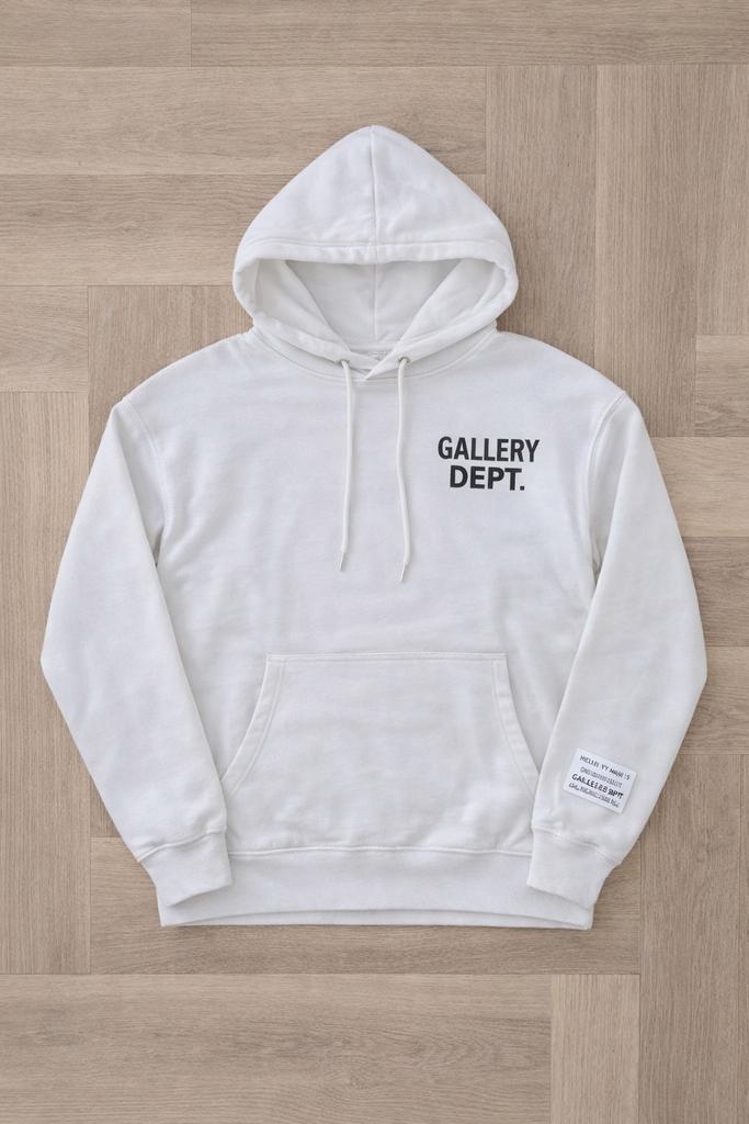 Gallery Dept Hoodie - Wit Maat s, Ophalen of Verzenden, Zo goed als nieuw, Maat 46 (S) of kleiner, Wit