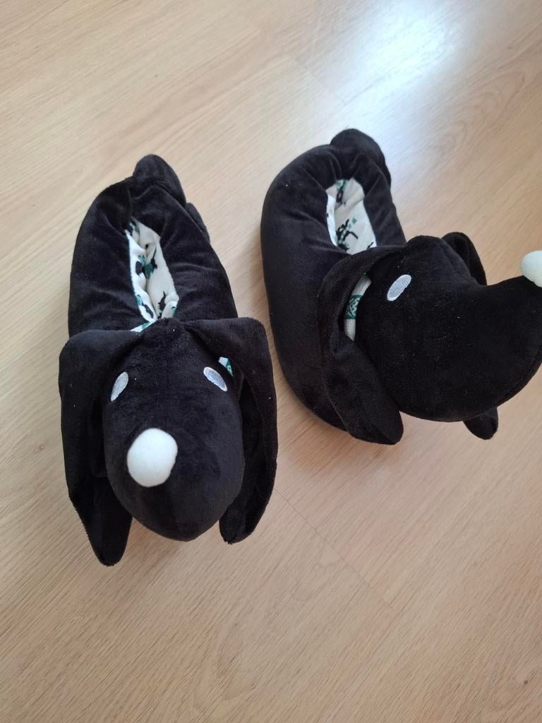 Hema sloffen takkie van jip en janneke/ takkie sloffen, Zwart, Ophalen of Verzenden, Zo goed als nieuw, Pantoffels of Sloffen