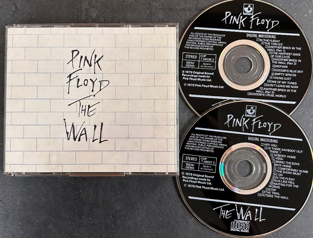 PINK FLOYD - The wall (Black label, Made in W.Germany; 2CD ), Ophalen of Verzenden, Zo goed als nieuw, Progressive