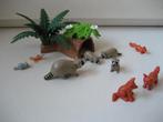 playmobil stronk met bosdieren vosjes wasberen eekhoorn, Ophalen of Verzenden, Zo goed als nieuw