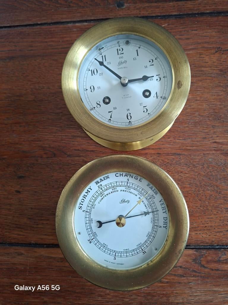 Schatz Scheepsklok set 11cm, Ophalen of Verzenden
