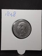 1/2 gulden 1848 Koning Willem II, ½ gulden, Zilver, Ophalen of Verzenden, Losse munt