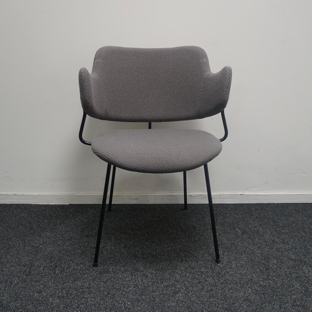 Lensvelt Gispen 205 Stoelen | Design Stoelen | Grijze Stof, Huis en Inrichting, Stoelen, Gebruikt, -, Ophalen of Verzenden, Stof