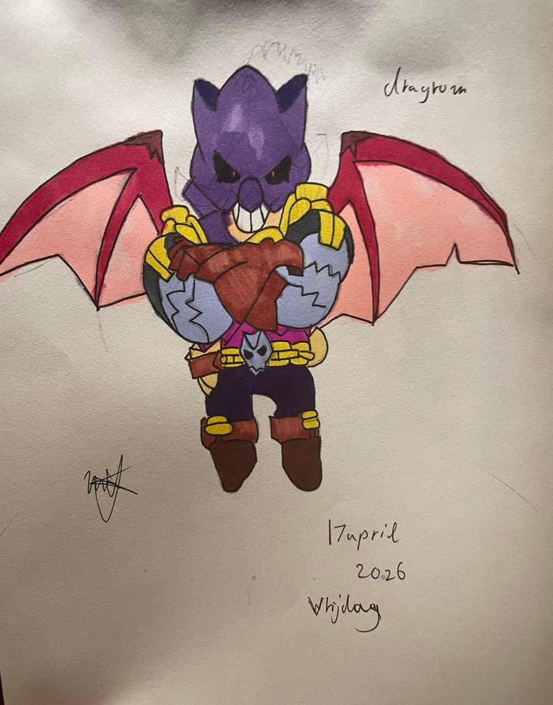 Brawl Stars Grom tekening, Antiek en Kunst, Ophalen