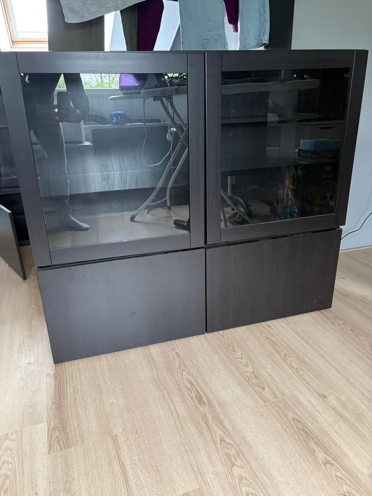 Ikea Besta delen, Huis en Inrichting, Kasten | Vitrinekasten, Ophalen, Zo goed als nieuw, 25 tot 50 cm, 200 cm of meer