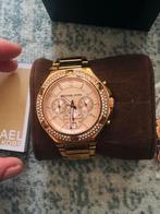 Michael Kors Dameshorloge Goudkleurig met Strass, Sieraden, Tassen en Uiterlijk, Horloges | Dames, Polshorloge, Zo goed als nieuw