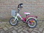 Kinderfiets 12 inch met mandje en bagagedrager, Ophalen of Verzenden, Gebruikt, Minder dan 16 inch, Onbekend
