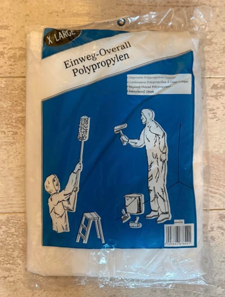 Nieuwe X-Large wegwerp overall van polypropyleen, Ophalen of Verzenden, Nieuw