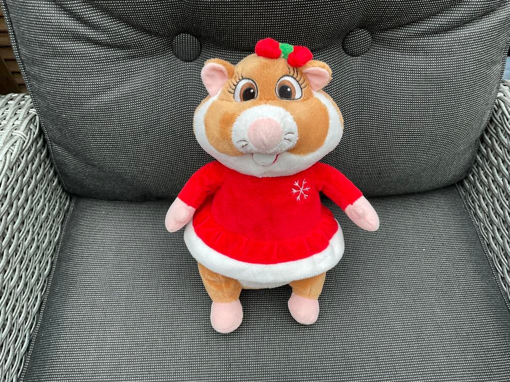 Nieuwe zgan kerst hamster meisje rode jurk. Albert Heijn, Verzamelen, Supermarktacties, Albert Heijn, Ophalen