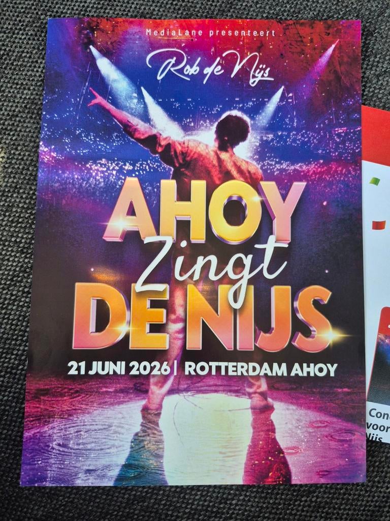 2 kaarten Ahoy zingt de Nijs 21 juni, Tickets en Kaartjes, Twee personen, Juni, Vocaal