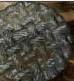 Vintage Plafonniere Touw Patroon Jaren 60/70, Huis en Inrichting, Lampen | Lampenkappen, Ophalen of Verzenden, Zo goed als nieuw