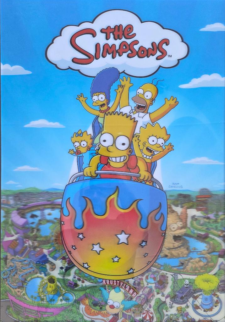 2x Simpsons 3D-Poster 67x47cm, Ophalen of Verzenden, Zo goed als nieuw, Tv, Poster