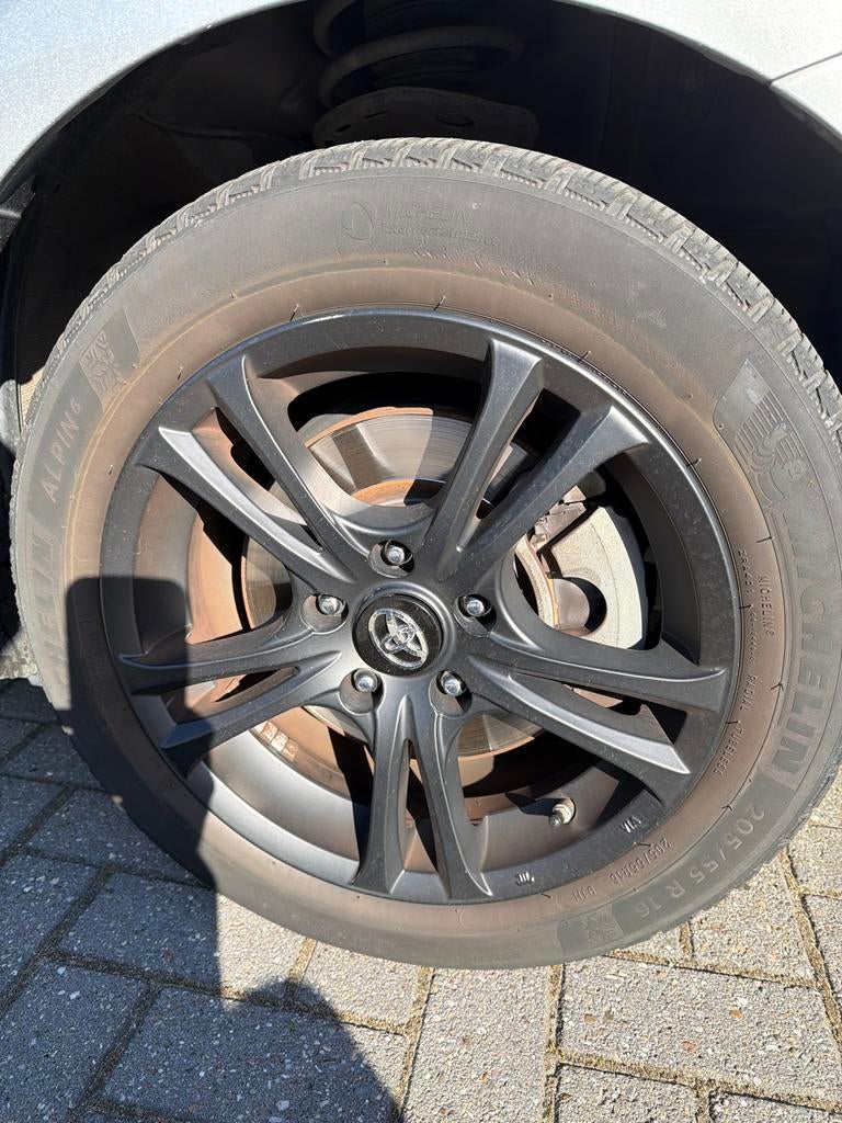 Michelin Winterbanden met velgen - Prima staat, Ophalen, Gebruikt, 16 inch, Banden en Velgen