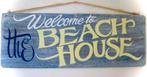 Houten bord / Beach House / strand / vintage / Ibiza /zee, Nieuw, DeKameraadschap, Dj.kammeraat@telfort.nl, Bergenhuizen 6