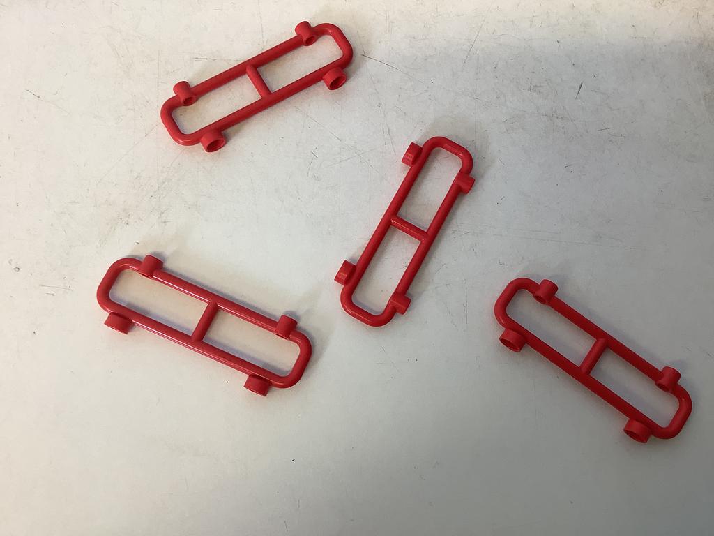 Lego staaf hek 1x8x2 rood, Ophalen of Verzenden, Gebruikt, Losse stenen, Lego