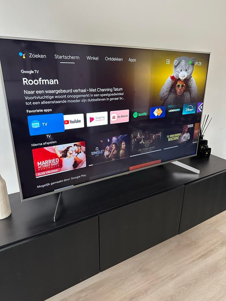 Sony Bravia 55 inch 4K Smart TV, Audio, Tv en Foto, Televisies, Ophalen, LED, Zo goed als nieuw, 100 Hz