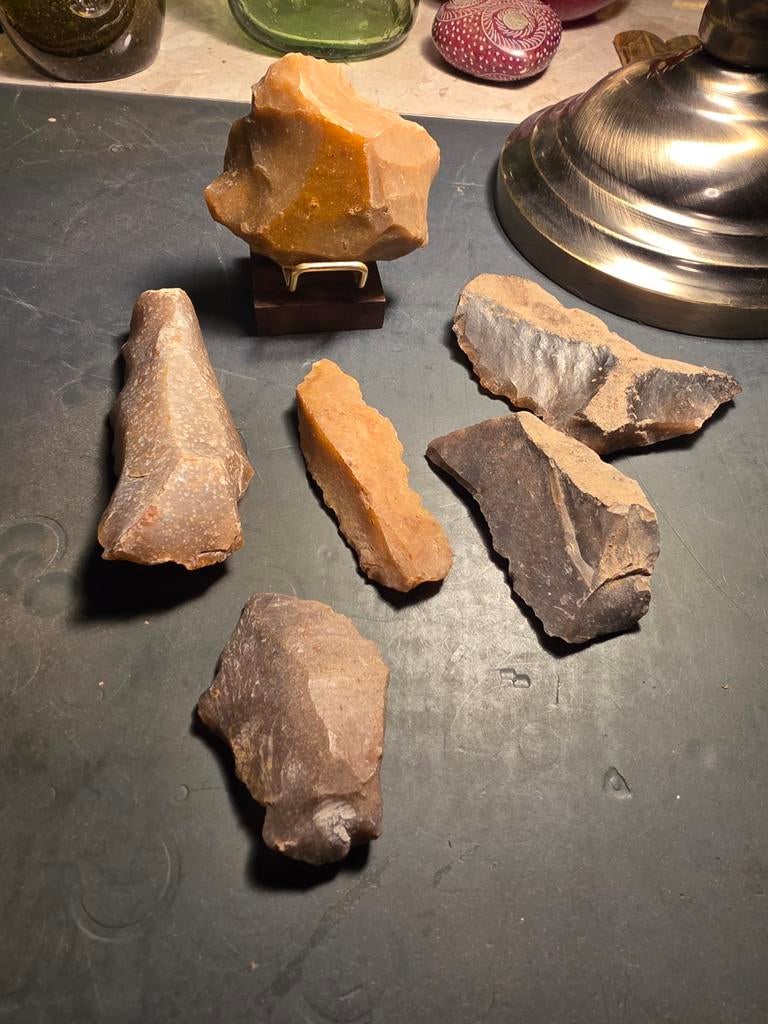 Vuistbijl artefacten serie groot, Verzamelen, Mineralen en Fossielen, Ophalen of Verzenden