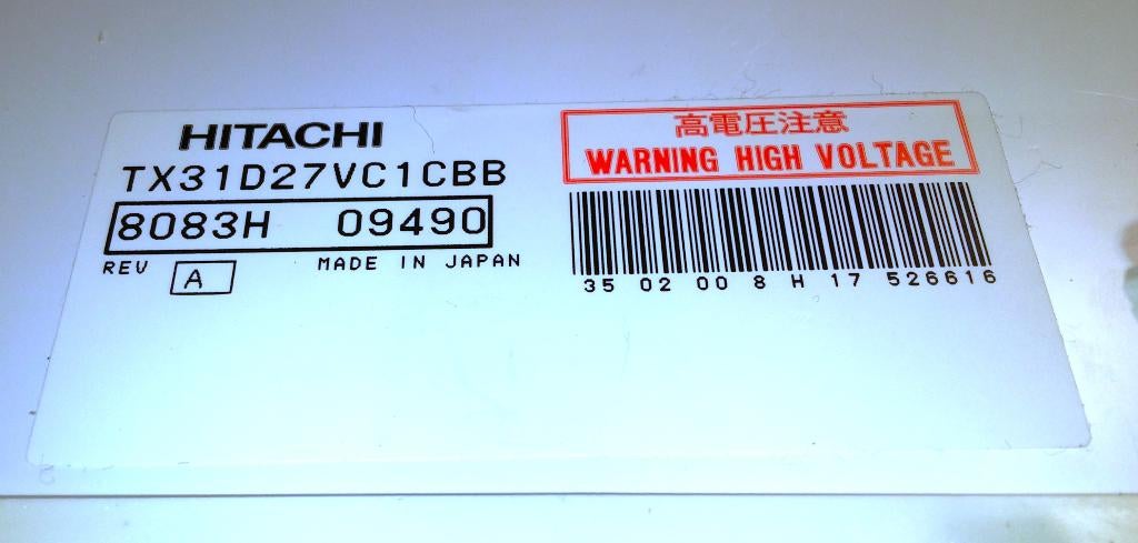 Hitachi TX31D27VC1CBB 12.1 TFT IBM Thinkpad Acer T62086C00, Touchscreen, Refurbished, Ophalen of Verzenden, Overige typen