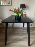 IKEA Lisabo tafel zwart fineer - overbodig door verhuizing, Huis en Inrichting, Tafels | Eettafels, Ophalen, Gebruikt, 100 tot 150 cm