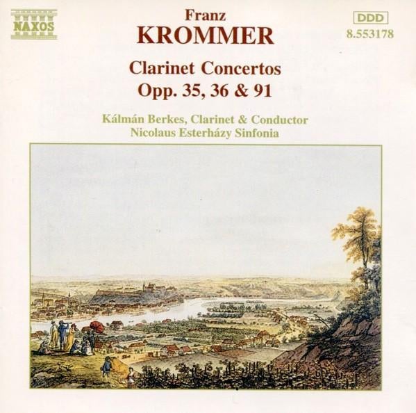 KROMMER Clarinet concertos CD NAXOS, Ophalen of Verzenden, Classicisme, Gebruikt, Orkest of Ballet
