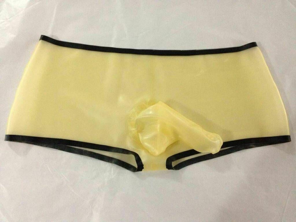 0,5 mm echt latex broek met slurf rubber boxer shorts, Kleding | Heren, Overige Herenkleding, Ophalen of Verzenden, Nieuw, Latex wear